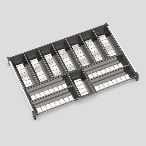 KitchenLibrary Stainless Steel Cutlery Organiser Kit