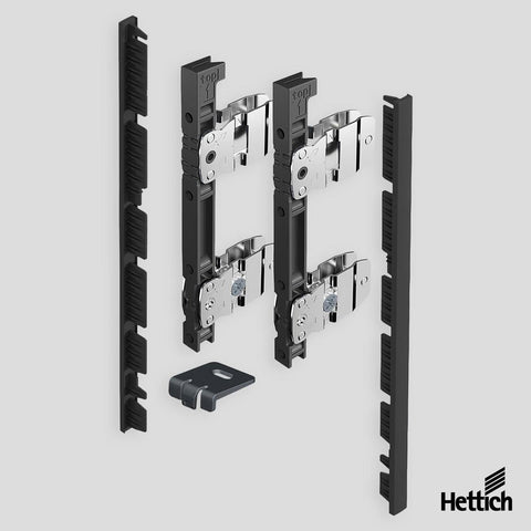 Hettich AvanTech YOU Internal drawer front, height for illumination, Anthracite