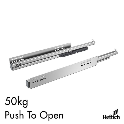 Hettich Atira Runner – Quadro V6+ Push-to-Open, 50kg Load Capacity