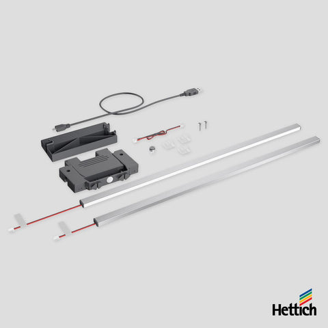 Hettich AvanTech YOU Illumination Design Profile – Anthracite