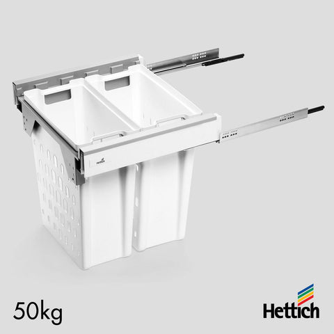 Hettich Atira Pull Laundry Set – White Drawer Included