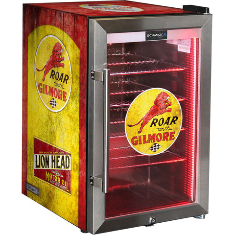 Gilmore Vintage Fuel Pump Branded Bar Fridge, Great gift idea! - Model SC70-FP-GILMORE