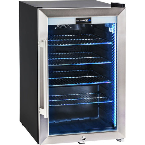Ned Kelly Designed Glass Door Bar Fridge 70 Litre - Model SC70-SS-NED