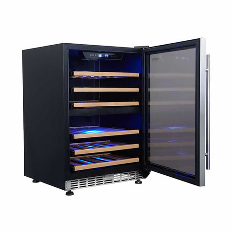 Vino Pro 154L Dual Zone Wine Fridge in Stainless Steel (HUS-WC54D-ZY)