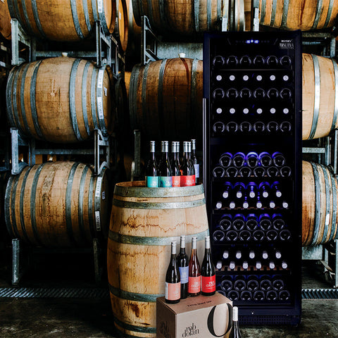 Riserva 450L Dual Zone Wine Fridge in Black (HUSWS168DMBZY)