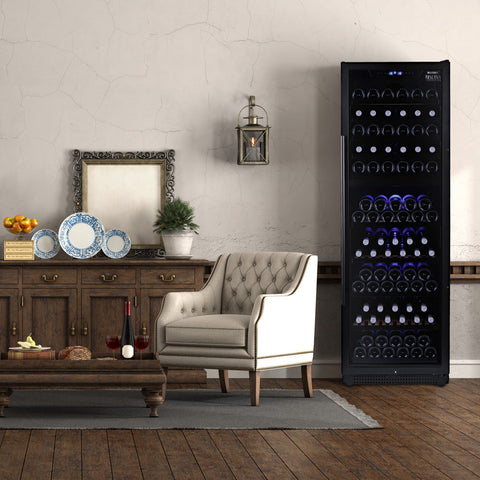 Riserva 450L Dual Zone Wine Fridge in Black (HUSWS168DMBZY)