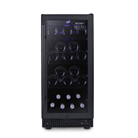 Riserva 80L Single Zone Wine Fridge in Black (HUSWS33SMBZY)