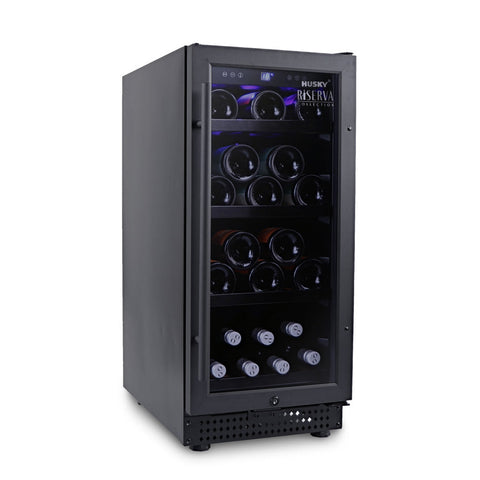 Riserva 80L Single Zone Wine Fridge in Black (HUSWS33SMBZY)