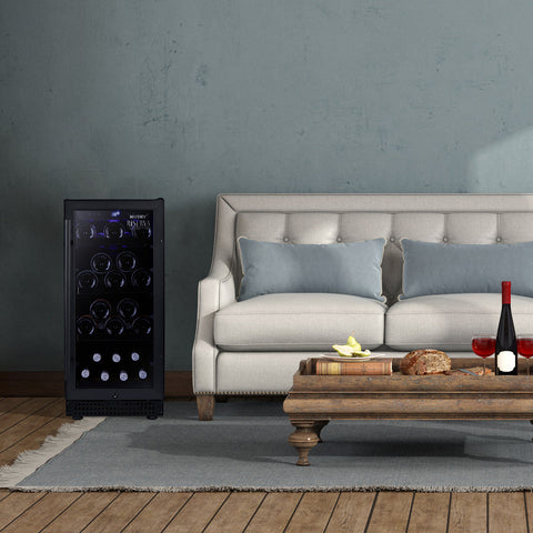 Riserva 80L Single Zone Wine Fridge in Black (HUSWS33SMBZY)