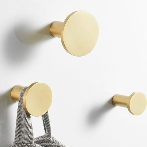 Nova Solid Brass Hook | Satin Brass
