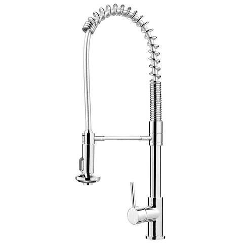 Hafele Mixer Tap Chrome Gooseneck Dual Sprayer Style: Flexible Gooseneck Material: Brass Colour: Chrome Features: Polished finish5 Star WELS Water Rating (5.5L/min)Ceramic cartridge typePull out spray hoseDual spray function Dimensions: Spout height: 116m
