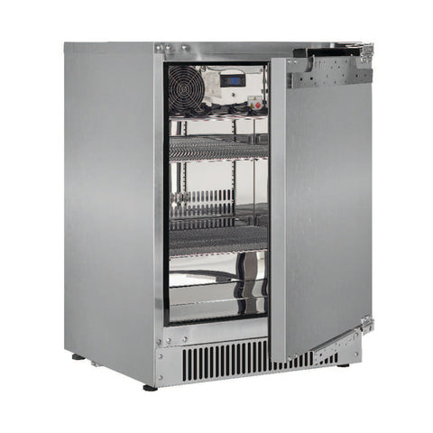 Fully Integrated Outdoor Blastcool 1 Door Bar Fridge Best Alfresco 316 Stainless Quiet Right Hinge - Model iXP1-840-R