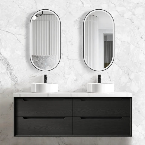 KAKADU Wall Hung Vanity 1500mm Black Oak