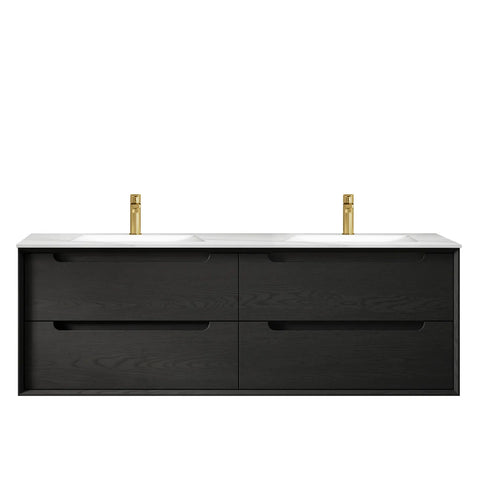 KAKADU Wall Hung Vanity 1500mm Black Oak