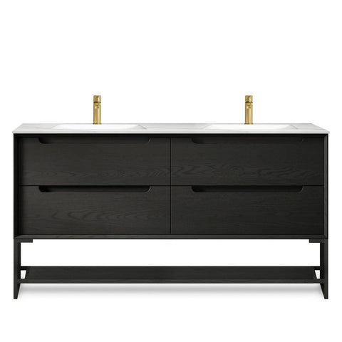 KAKADU Wall Hung Vanity 1500mm Black Oak