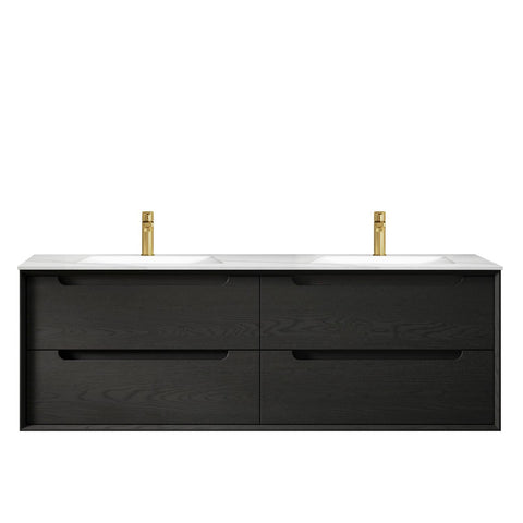KAKADU Wall Hung Vanity 1500mm Black Oak