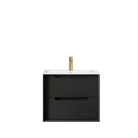 KAKADU Wall Hung Vanity 600mm Black Oak