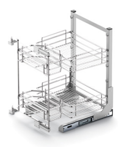 Base Tandem Pull-Out – 600mm Cabinet | Dual-Frame Soft-Close Kitchen Storage System