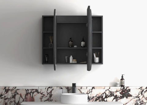 LED COOGEE Shaving Cabinet 1200mm Natural Oak/ Black Oak/ Matte White