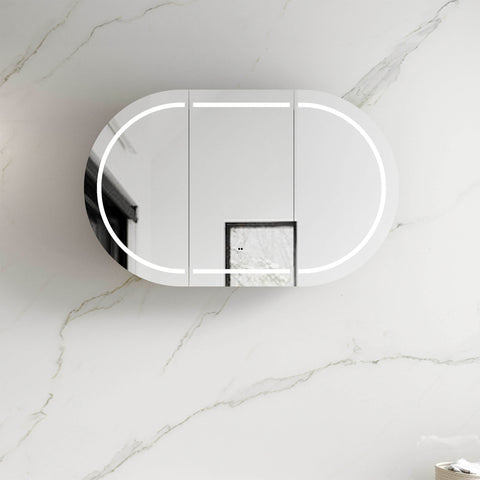 Bondi LED Matte White Shaving Cabinet LED Shaving Cabinet Otti Australia 1200mm