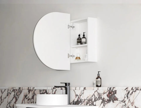 LED COOGEE Shaving Cabinet 900mm Natural Oak / Black Oak / Matte White
