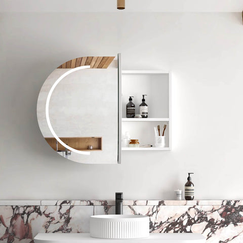 Bondi LED Matte White Shaving Cabinet