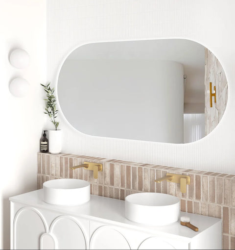 NOOSA LED Oval Frameless Mirror 1500x750mm