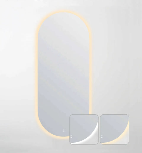 NOOSA LED Oval Frameless Mirror 1800x750mm