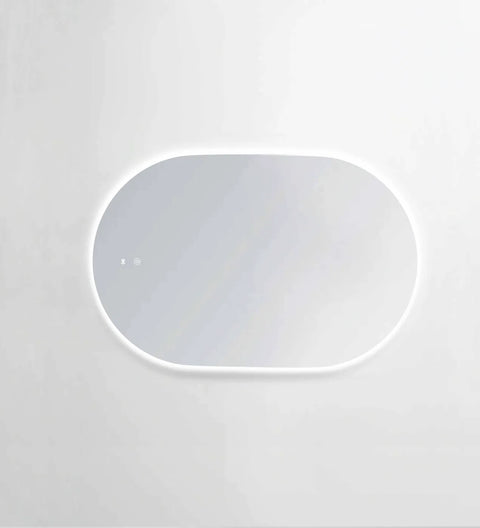 NOOSA LED Oval Frameless Mirror 900x600mm-Horizontal or Vertical