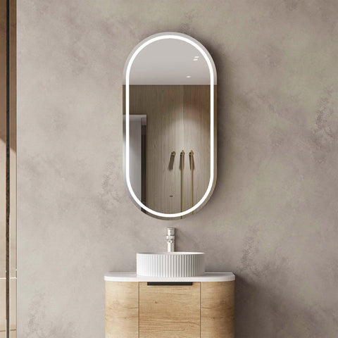 Noosa LED Shaving Cabinet 900x450mm LED Shaving Cabinet Otti Australia Natural Oak