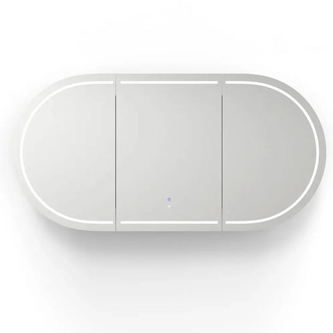 LED COOGEE Shaving Cabinet 1800x900mm Matte White (3 Colour Function)