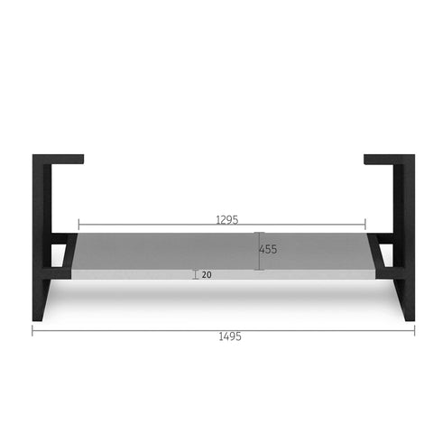 Boston Light Grey Leg Vanity Parts Otti Australia 1500mm