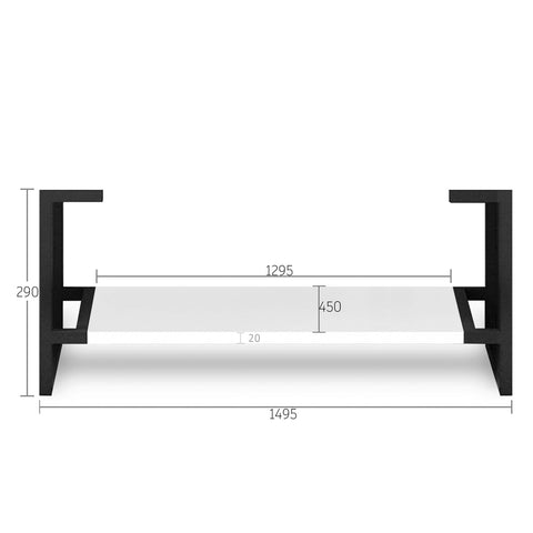 Boston Matte White Leg Vanity Parts Otti Australia 1500mm