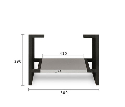 BOSTON Wall Hung Vanity 600mm Light Grey-Clearance