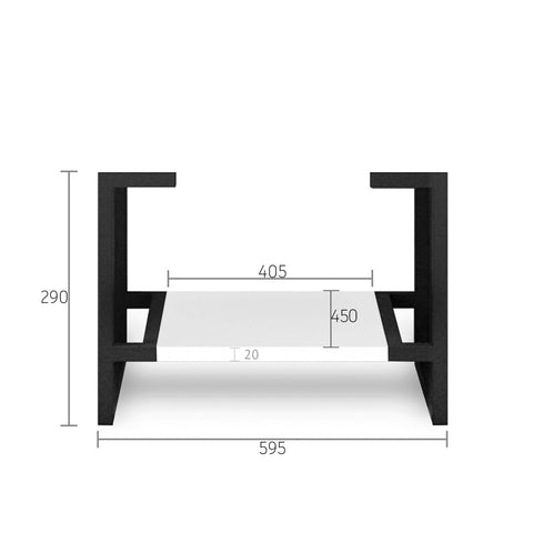 Boston Matte White Leg Vanity Parts Otti Australia 600mm