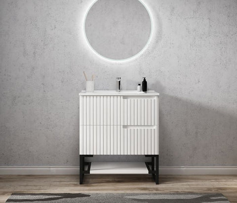 Vanity NOOSA Wall Hung 750mm Matte White