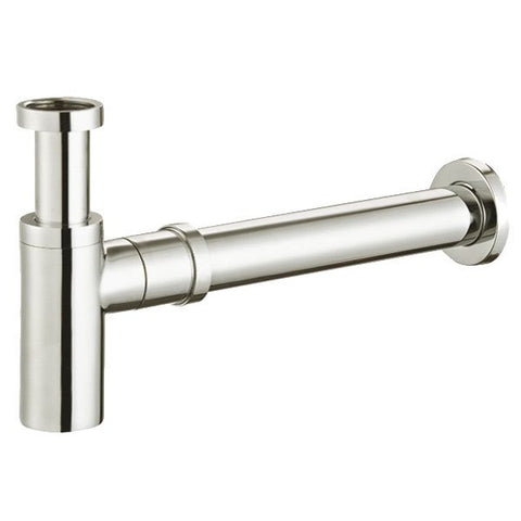 32/40mm Round Bottle Trap Brushed Nickel