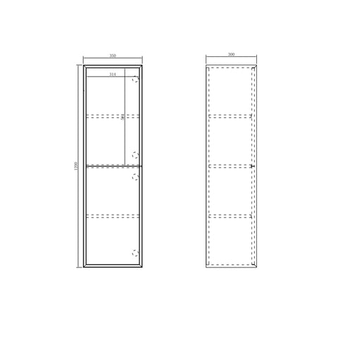 Marlo Tallboy 1200x350mm