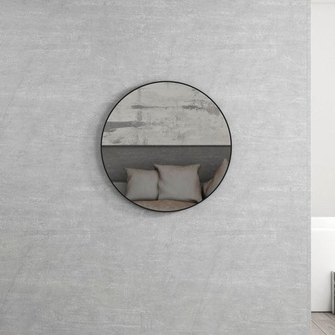 LONDON Round Mirror 700x700mm - Matte Black