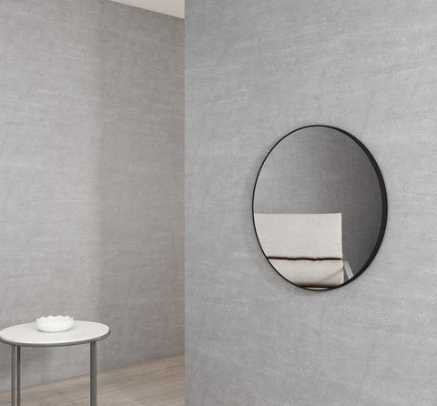 LONDON Round Mirror 700x700mm - Matte Black