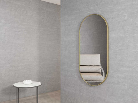 NOOSA Oval Framed Mirror 1200/900mm - Brushed Gold