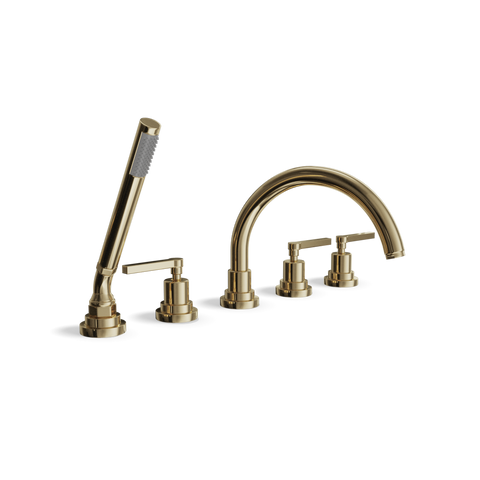 Deck-Mounted 5-Hole Bathtub Set with Hand Spray | Mac Kinley