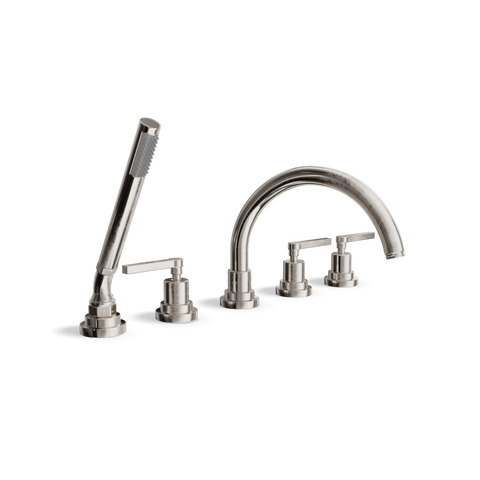 Deck-Mounted 5-Hole Bathtub Set with Hand Spray | Mac Kinley