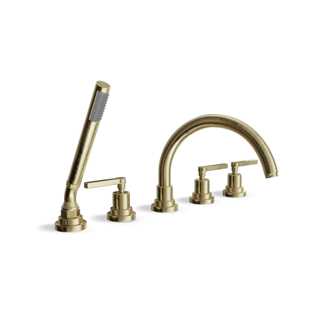 Deck-Mounted 5-Hole Bathtub Set with Hand Spray | Mac Kinley