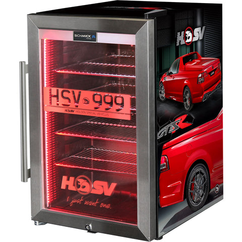 HSV GTSR Maloo branded bar fridge. Great gift idea! Add You Own Number Plate To Door! - Model SC70-SS-GTSR-Maloo
