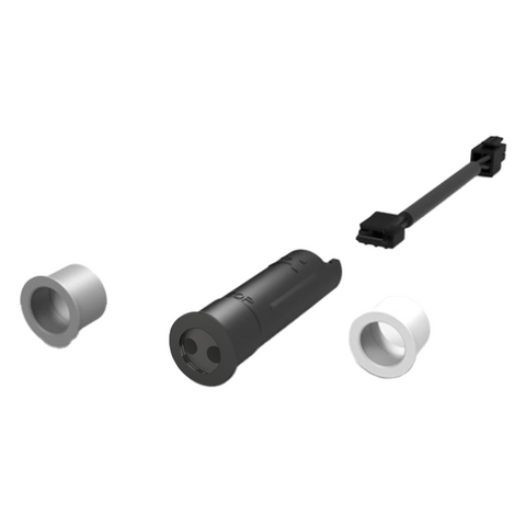 Häfele Loox Sensor switch, 1 switch with 2 functions Features: Door sensor switch or sensor switch, modular â€?touchless, soft on/off switching Material: Plastic Finish/colour: Black (includes modular front cover white, black grey) Degree of Protection: I