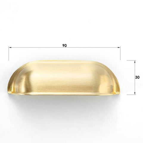 NEWPORT - 90mm Handle (Premium Solid Brass Construction)