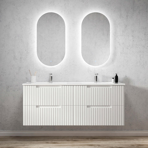 Noosa Ceramic Top Double Basin Vanity Vanity Otti Australia 1500mm