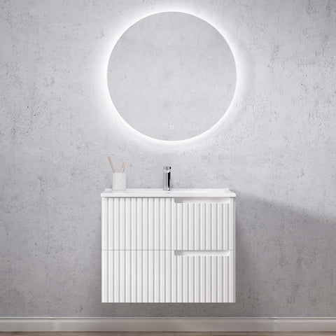 Noosa Ceramic Top Single Basin Vanity Vanity Otti Australia 750mm