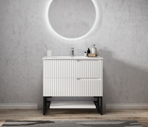 Vanity NOOSA Wall Hung 900mm Matte White